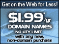 Register Domain Names for as low as $1.99*/year - *with any  new, non-domain purchase - No Quantity Limit!